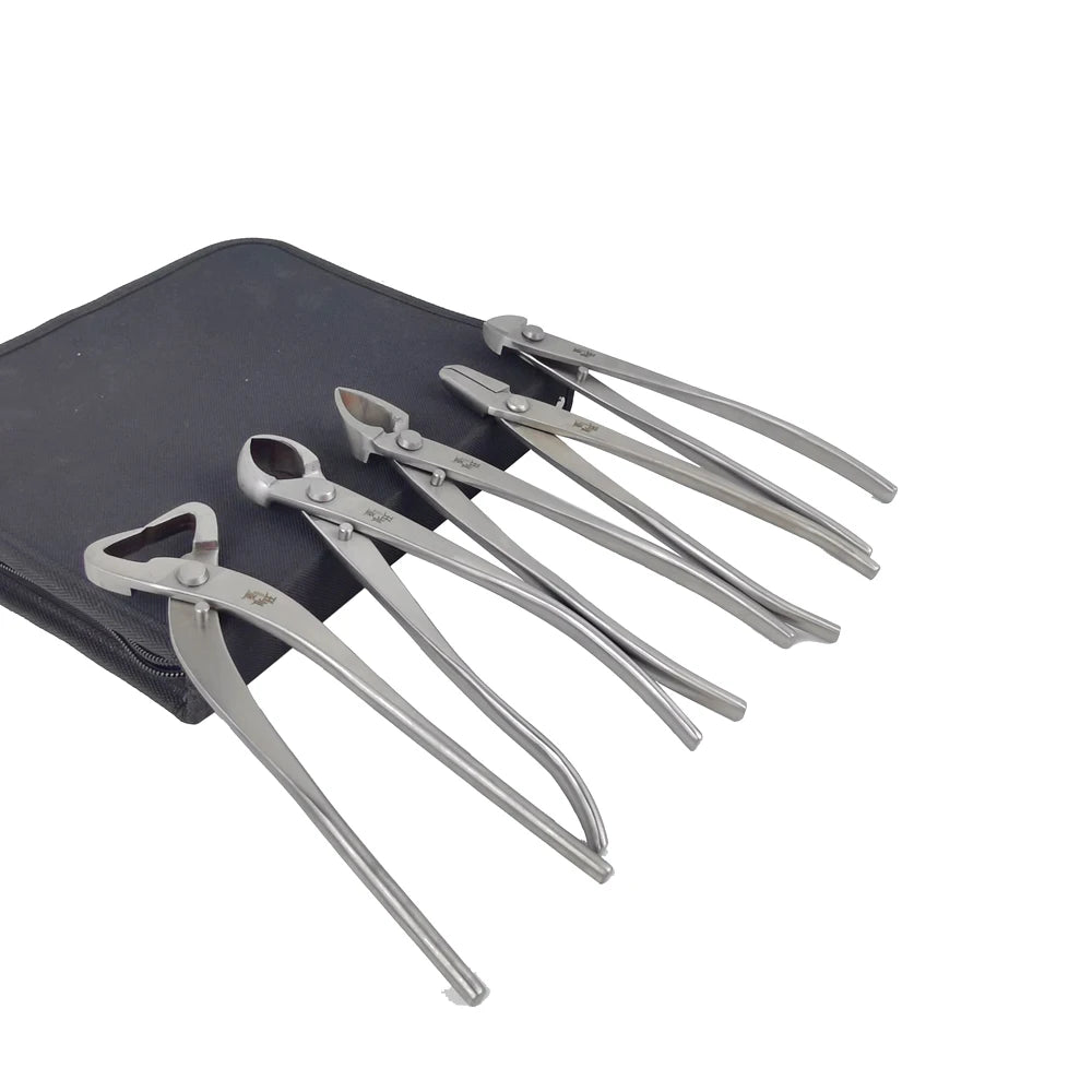 Professional Grade 4/5/6/7PCS Bonsai tool Set Kit Stainless Steel Bonsai Scissors Knob Cutter Jin Pliers Trunk Splitter Garden