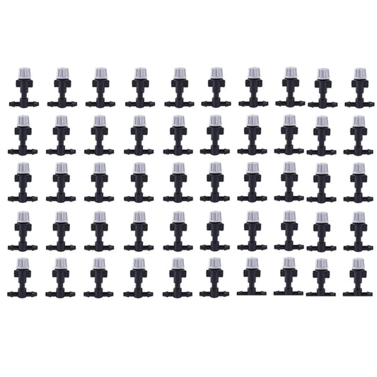 50-500 Pcs Plasic Watering Irrigation 25mm/0.98 Inches Garden Sprinkler Heads Misting Nozzle Tee Joints for Watering Irrigation