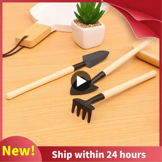 Succulent Plant Gardening Loosening Tools Mini Potted Tools Set Outdoor Manual Plant Flower Shovel Rake Three-Piece Set