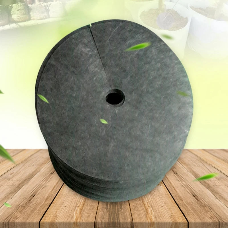 1Pcs New Tree Protection Weed Mats Ecological Control Cloth Mulch Ring Round Weed Barrier Plant Cover for Indoor Outdoor Gardens