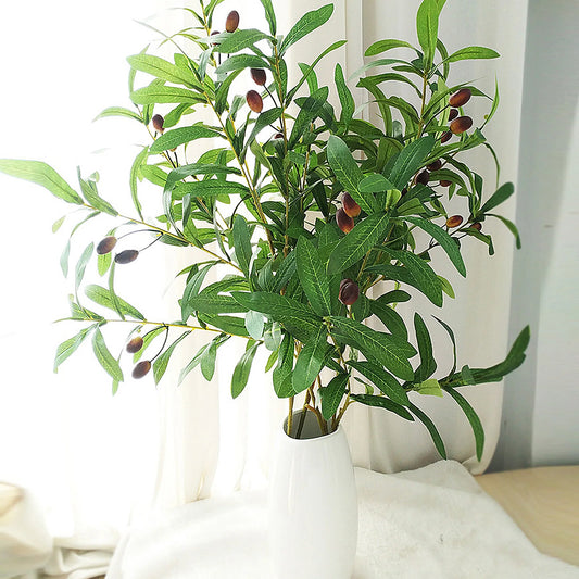 Olive Leaf Artificial Plant Berries Artifical Flower Living Room Decoration Plastic Simulation