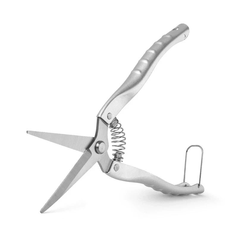 Stainless Steel Pruning Shears Gardening Tools Shears with Serrated Zinc Alloy Handle Fruit Tree Rough Branch Shears