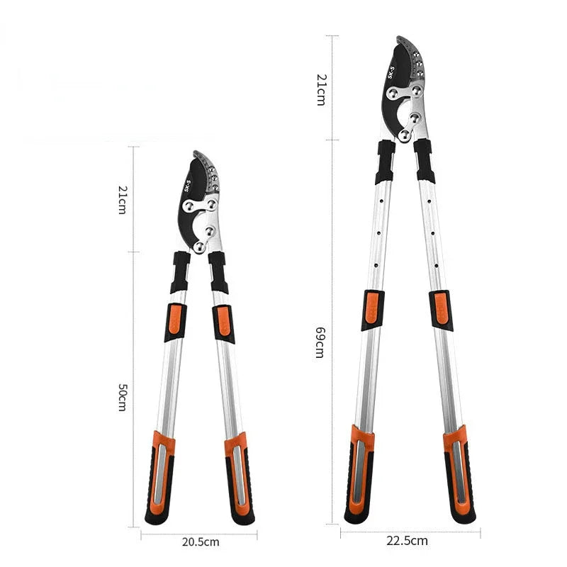 Garden Tree Pruning Shears High Branch Pruning Tool  Long Reach Aluminium Handle Fruit Knife Picker Pruner Garden Tools
