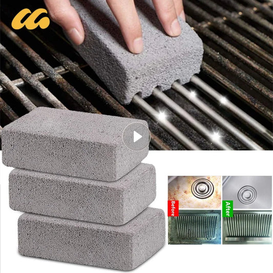 BBQ Grill Cleaning Brick Block Grill Stone Racks Stains Grease Cleaner BBQ Tools For Garden Kitchen Gadgets Cleaning Brushes
