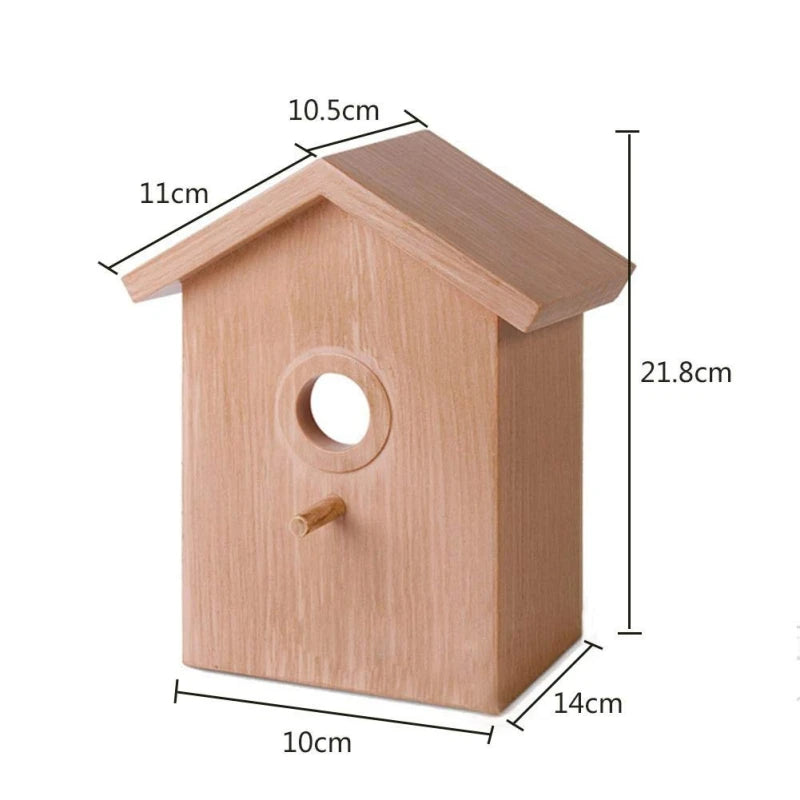 Pet Bird House Parakeet Nest Garden Tree Window Hanging Bird House Budgie Wood Breeding Box For Lovebirds Parrotlets Nest