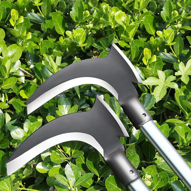 Double Head Sickle Handheld Grass High Manganese Steel Cutter Garden Grass Sickle Logging Cutting Sickle Farming Cutting Tool