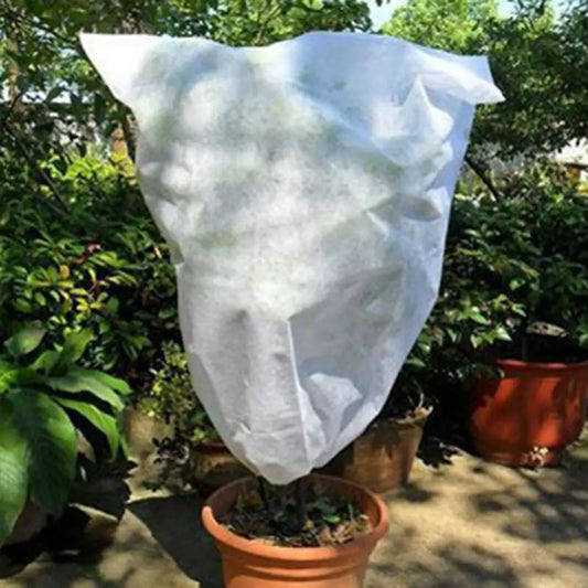 4Pcs Winter Plant Cold Cover With Drawstring Reusable Outdoor Garden Tree Vegetable Frost Protection Bag Gardener Gifts