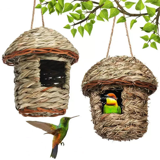 Durable Bird Nest Comfortable Hummingbird House Hand Woven Resting Place Hammock Hanging Hummingbird Nest