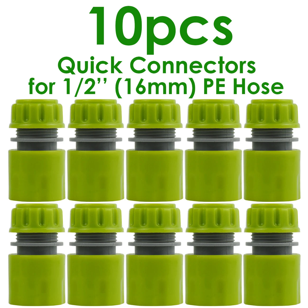 KESLA 10PCS Hose Garden Tap Water Hose Pipe 1/2 inch 16mm Connector Quick Connect Adapter Fitting Repair Watering Greenhouse